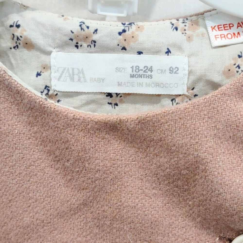 Zara Ruffle Button Pinafore Dress - Picture 3 of 4